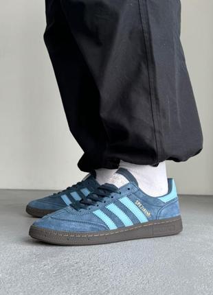 Чоловічі замшеві кеди ghost adidas spezial blue