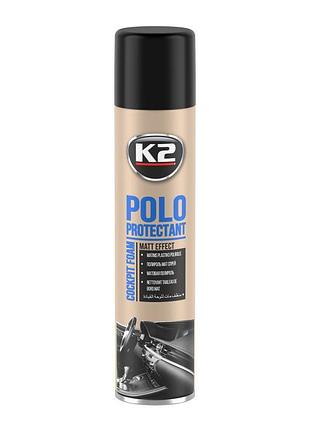Полироль для торпедо k2 polo protectant 300 мл матовый - (k413)