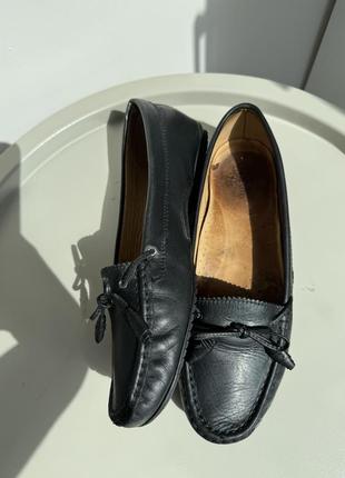 Лоферы балетки из натуральной кожи sebago черные3 фото