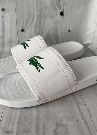 Lacoste шлепки шльопки шльопанці