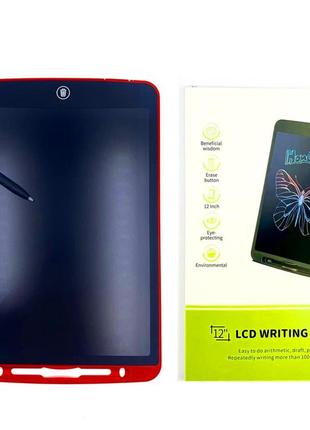 Графический lcd планшет для рисования 28x18 см, цифровая электронная доска 12 дюймов, красный