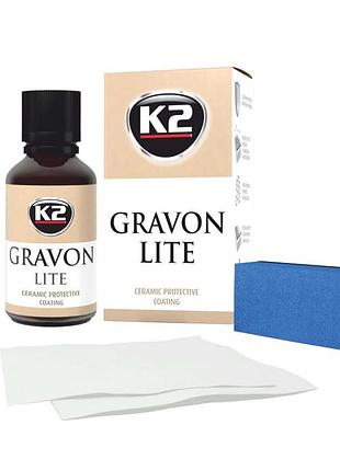 Набор для нанесения керамического покрытия с аппликатором и салфетками gravon lite set 30 мл k2 - (g032)
