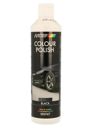 Полироль для кузова авто motip color polish черный 500 мл - (000747bs)