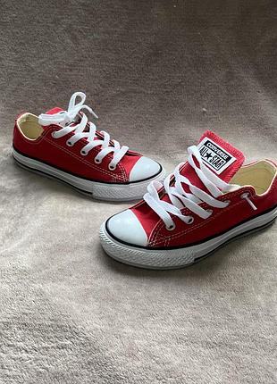 Кеди converse 29 18 см. червоні хакі дитячі в новому стані