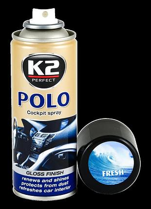 Полироль для пластика k2 polo cockpit "фреш" 200 мл (k402fr)