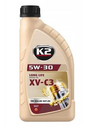 Масло моторное k2 long life motor oil sn xv-c3 5w-30 1 л - (o1481s)