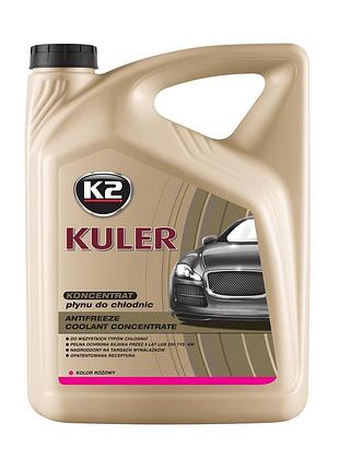 Жидкость охлаждающая концентрат k2 kuler long life g12 антифриз розовый 5 л - (t215r)