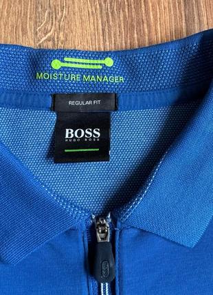 Оригинальное поло boss hugo boss на молнии7 фото