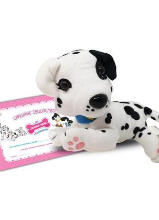 Мягкая коллекционная игрушка собачка мама далматинец #sbabam 67/cn-2020-4 с сюрпризом2 фото