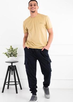 Чоловічі спортивні штани брюки з кишенями карго весна демісезон