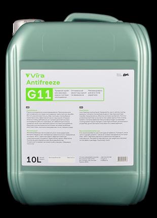 Жидкость охлаждающая vira antifreeze g11 -40°c антифриз зеленый 10 кг - (vi0032)
