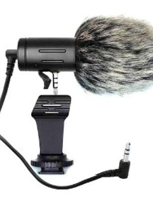 Универсальный микрофон mamen mic 06 для камер и смартфонов