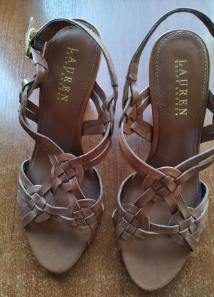 Новые кожаные босоножки, сандалии polo ralph lauren3 фото