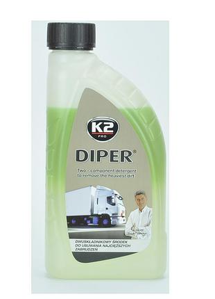 Автошампунь для бесконтактной мойки k2 diper бутылка 1 кг - (m802)