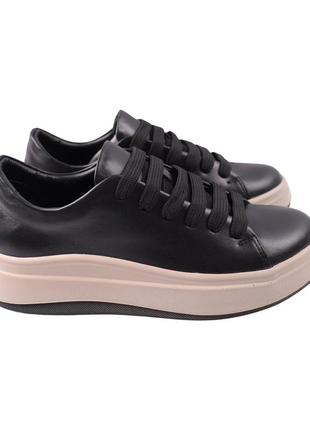 Кеды женские kento черные натуральная кожа, 41