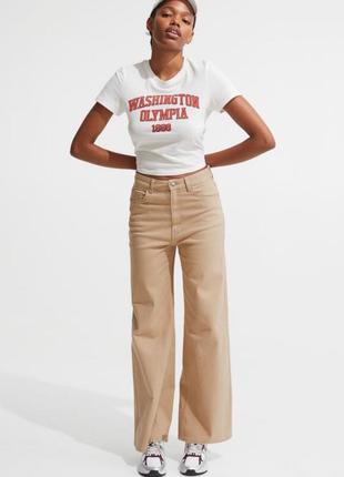 Джинсы wide h&m р.42