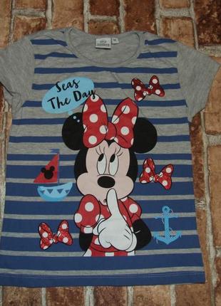 Футболка девочке 6 лет мини маус disney