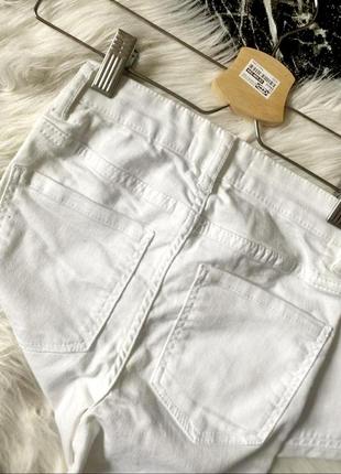 Белые джинсы скинни високая посадка5 фото