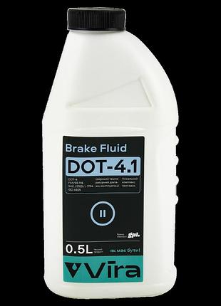Тормозная жидкость vira brake fluid dot-4.1 0,5 л - (vi1101)