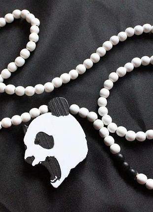 Good wood nyc деревянное ожерелье screaming panda унисекс