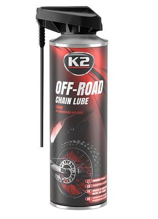 Смазка жидкая для смазки цепей k2 pro off chain lube 500 мл - (w140)