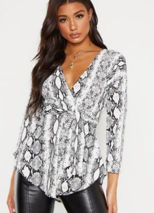 Блуза с принтом