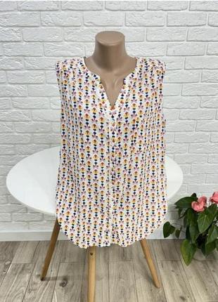 Натуральная блузка блуза из хлопка р 50-52