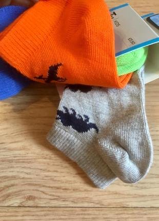 Яркие носки, носочки для мальчика tu, набор носков, р. 3-5,5, 12-24 м3 фото