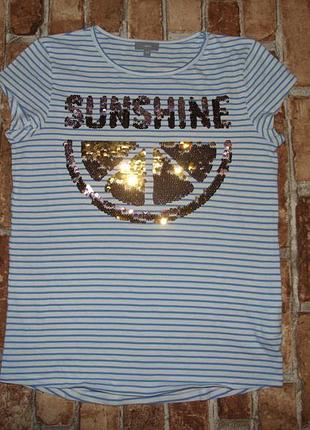 Хлопковая стильная футболка девочке 14 лет jbc