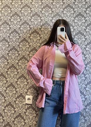 Розовая рубашка в идеальном состоянии