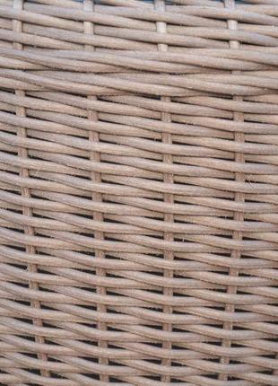 Кошик для дров плетений (дровниця) з штучного ротанга ручної роботи. колір чесаний...