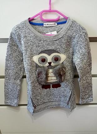 Теплый свитер на девочку, теплиц светр на дівчинку, рр.122-156