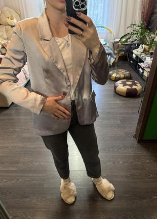 Шелковый пиджак жакет