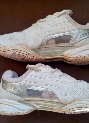 Чоловічі тенісні білі кросівки від бренду babolat. розмір: 41.4 фото