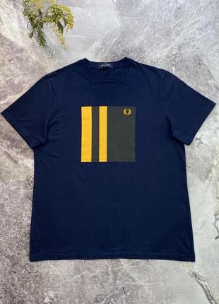 Футболка fred perry синя (найк, адидас, кархарт, стуси)