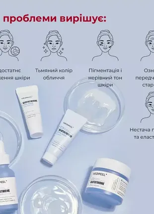 Набір зволожувальних засобів для сяйва шкіри medi-peel glutathione hyal aqua multi care kit3 фото