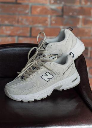 New balance 530 серые из кожи2 фото