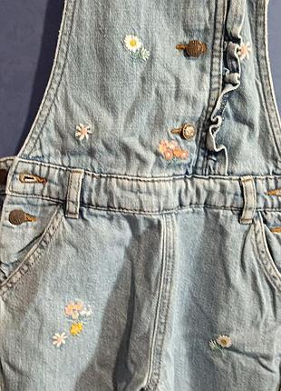 M&s, джинсовый комбинезон для девочки 6-7 лет 2