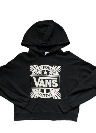 Базовое классическое топ кроп худи vans