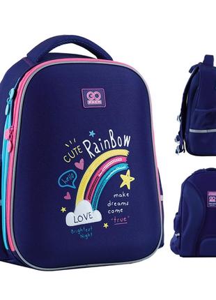 Рюкзак gopack education напівкаркасний cute rainbow go24-165m-1