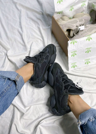 Adidas yeezy 500 utility black (утеплені)1 фото