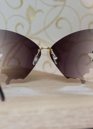 Женские очки / жіночі окуляри moonbiffy rw432 у вигляді метелика10 фото