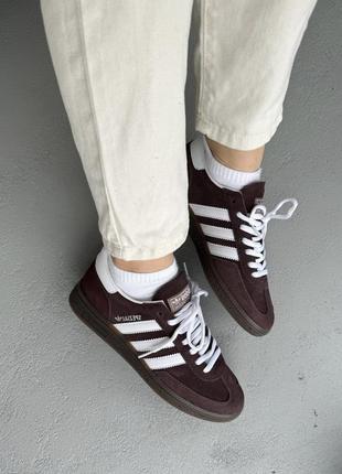 Удидас спел коричневые кеды adidas spezial brown/white10 фото