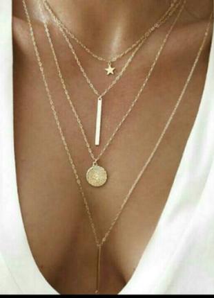 Стильная трендавая цепочка на шею