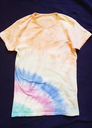 Летняя женская футболка zeeman tie-dye. s