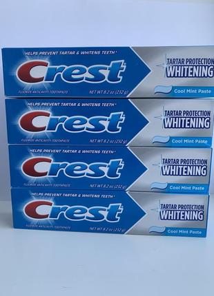 Зубна паста crest tartar protection whitening cool mint захист від каменю 232 g