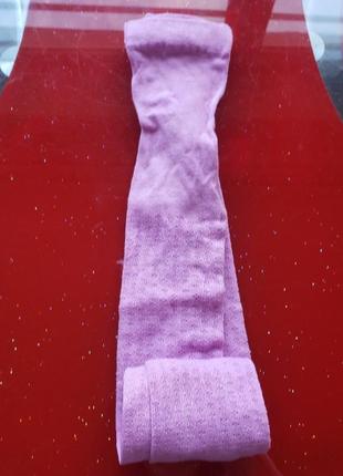 Колготки фірмовий мікрофібра з візерунком бузкові дівчинці 3-4-5 л 98-104-110 см