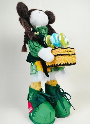 Текстильная интерьерная кукла ручная работа1 фото