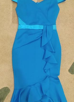 Платье сукня плаття сарафан рибка миди міді хс, с размер1 фото