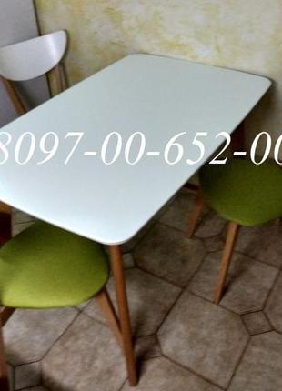 Кухонний комплект стіл і 4 стільці масив бука з мдф зі складу3 фото